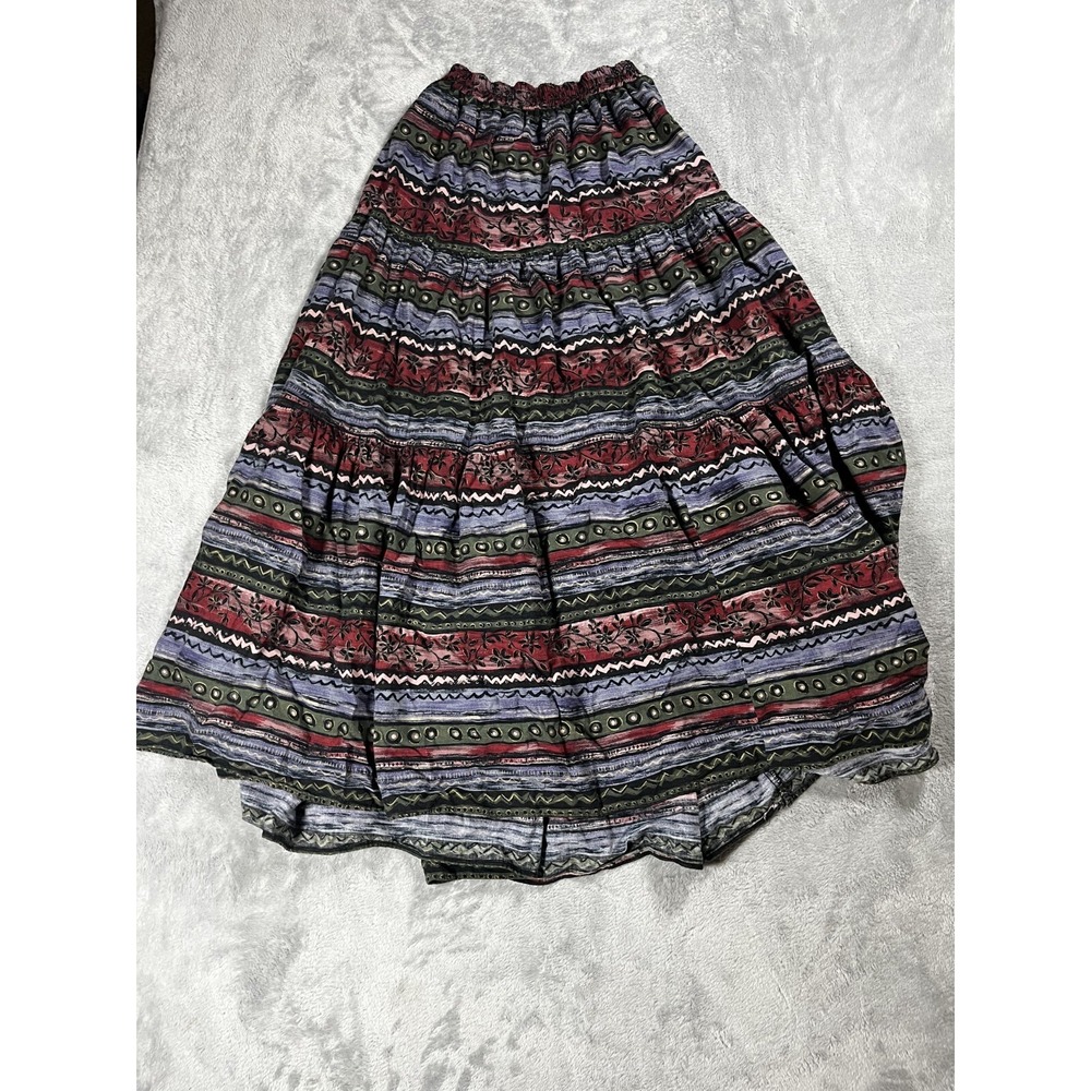 Vintage 90s Roper Skirt Long Western Cowgirl Prairie Maxi Size Small